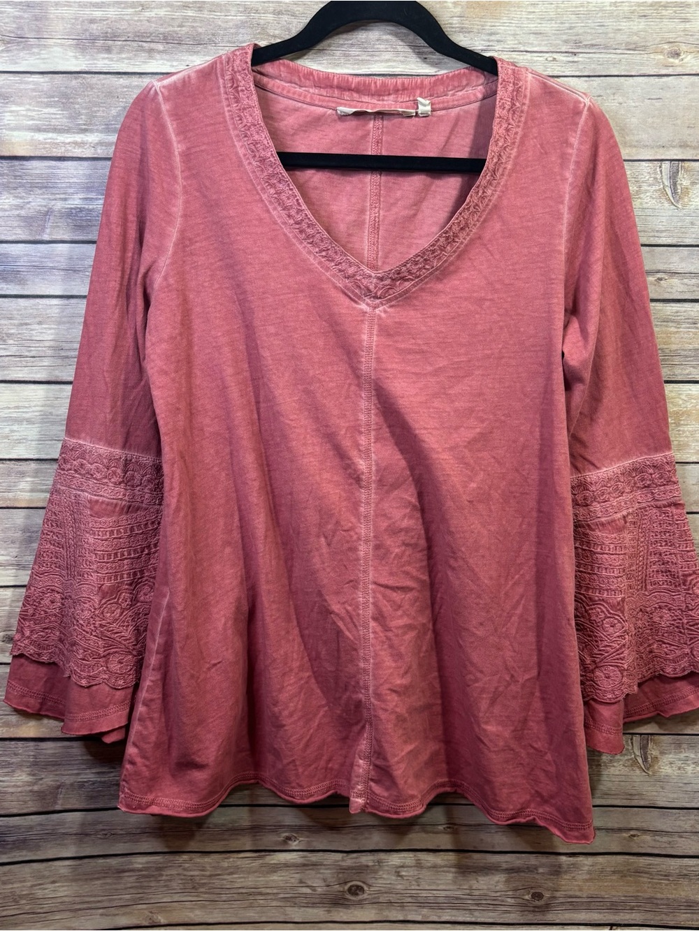Soft‎ Surroundings Long Sleeve Pink Top NWT Size Medium
